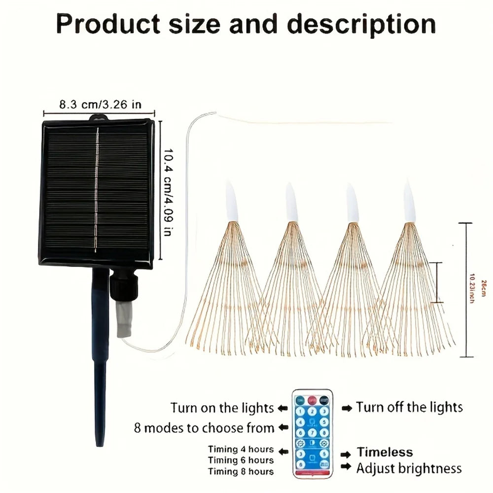 NebulaGlow - Hanging Solar Firework Lamp