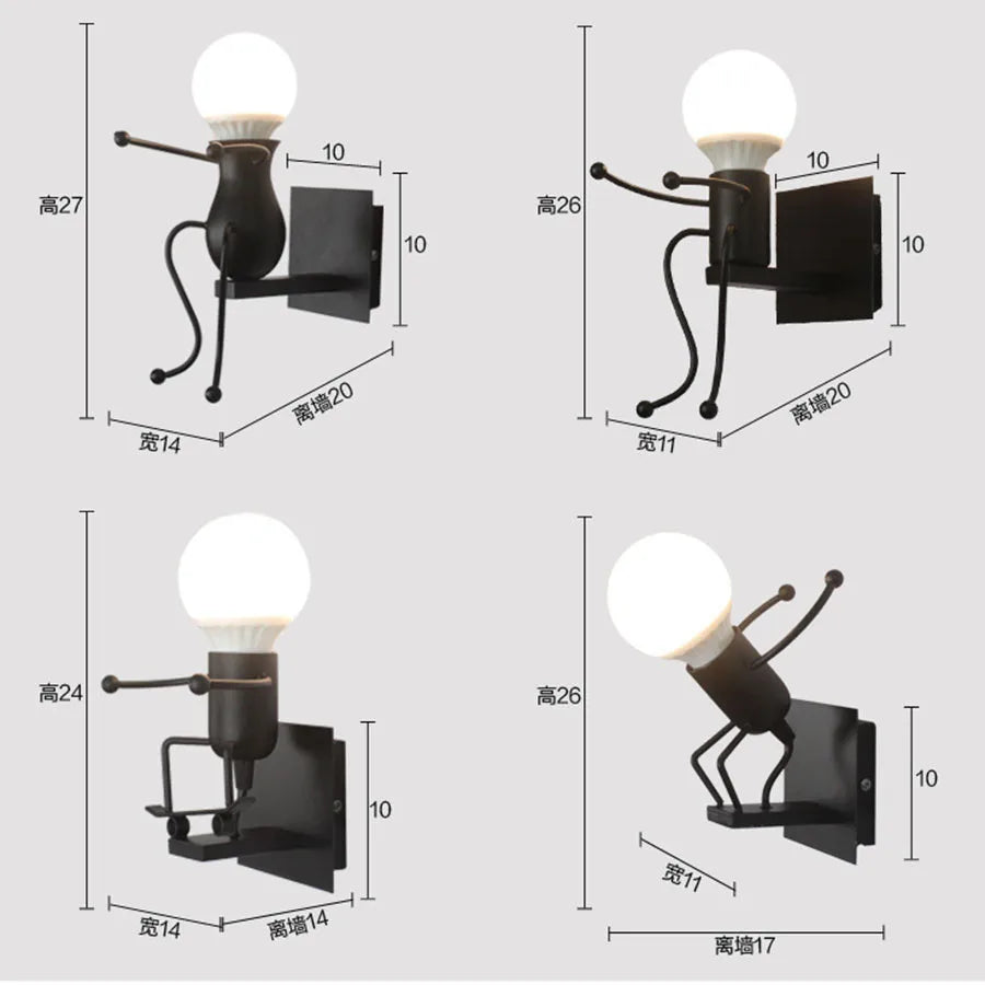 IronBuddy - Creative Robot Wall Lamp