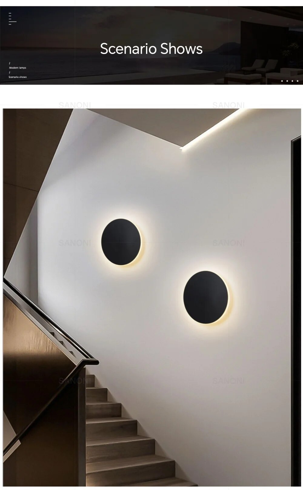 SleekSphere - Round LED Wall Light