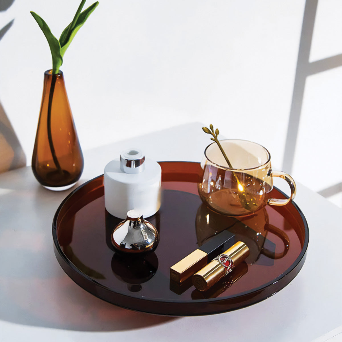 Acrylic Serving Tray | Modern Decor & Serving Bowl