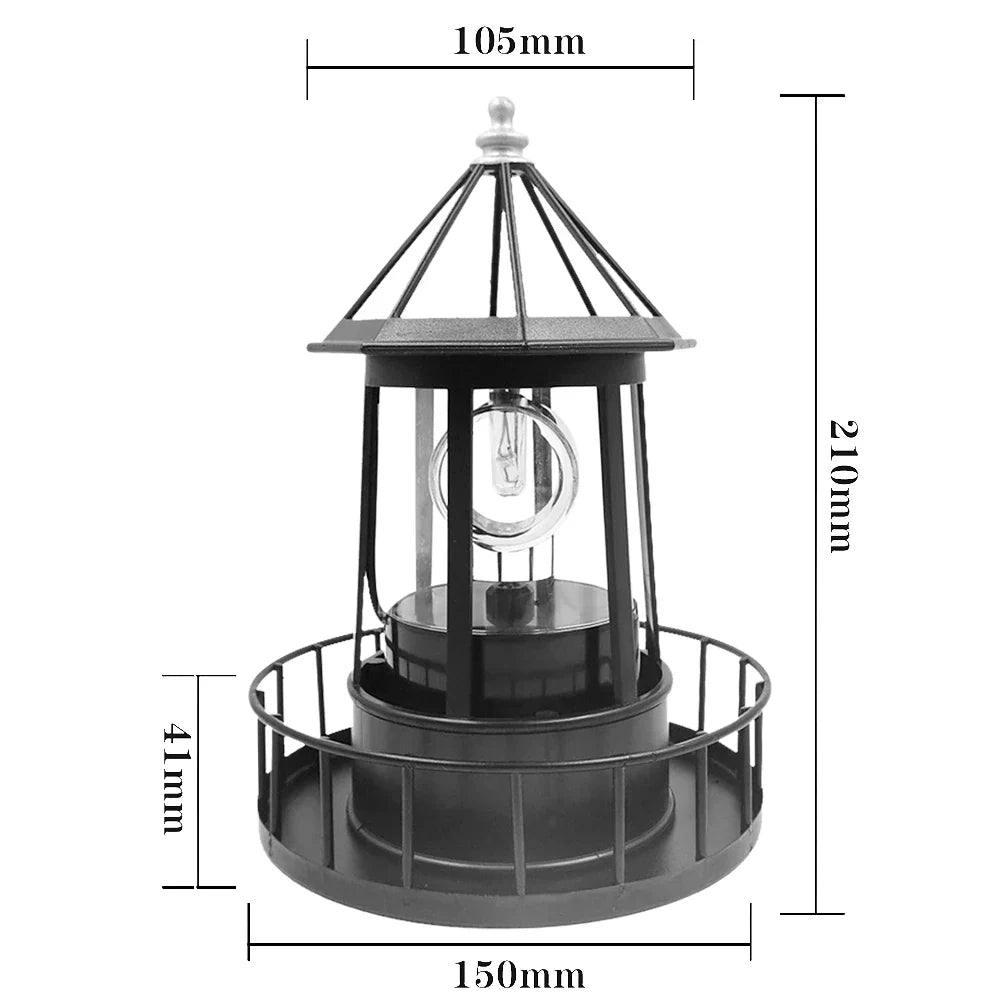 CoastalGlow - Adjustable Solar-Powered Lighthouse