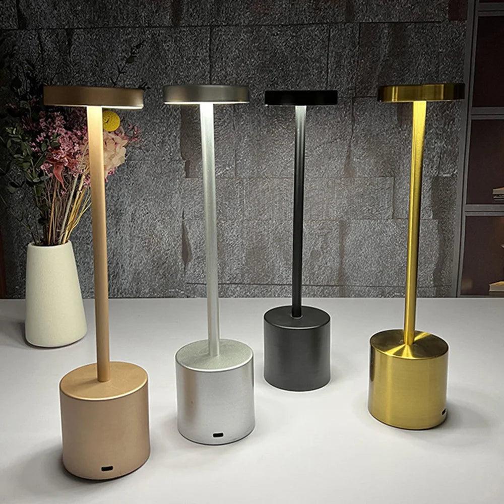 LoraGlow Desk Lamp | Metal, LED, Dimmable, USB Rechargeable