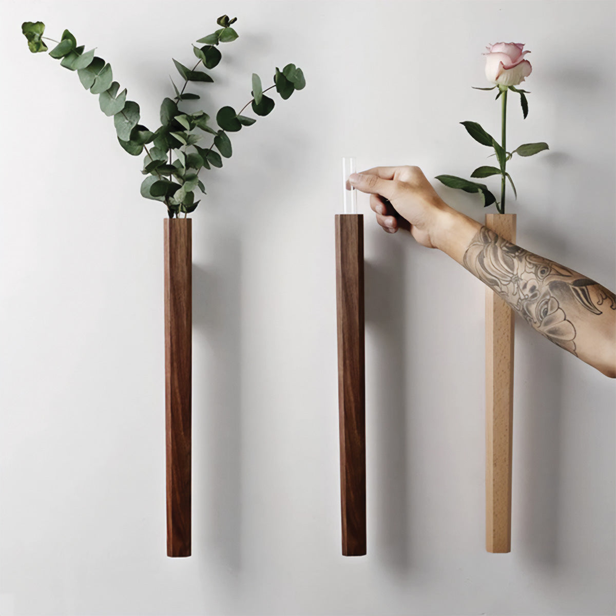 Flower Flute Wall Vases | Elegant Vertical Planters