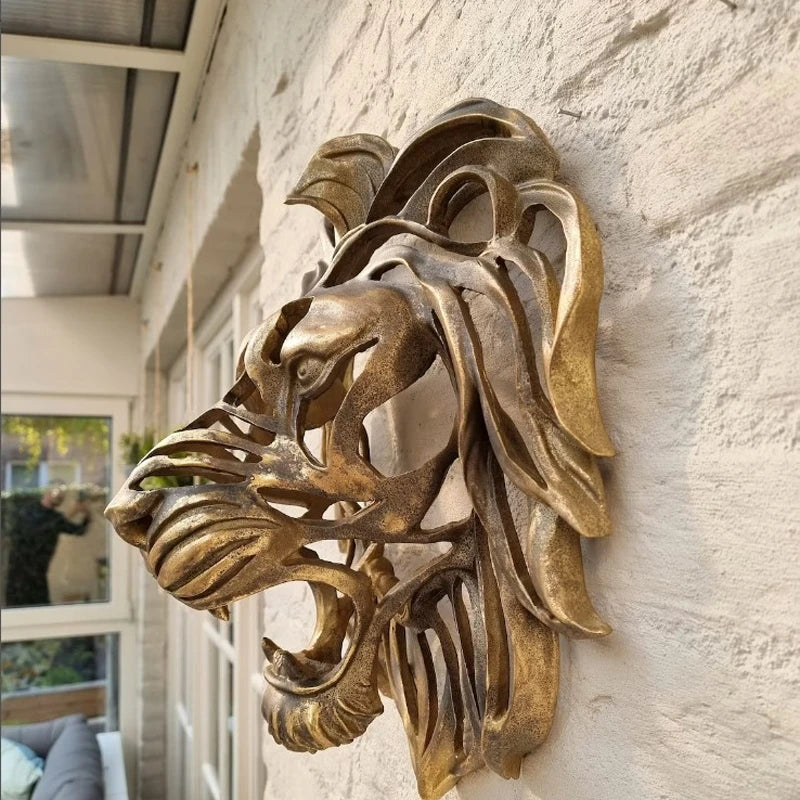 RegalRoar Lion - Lion Head Wall Sculpture