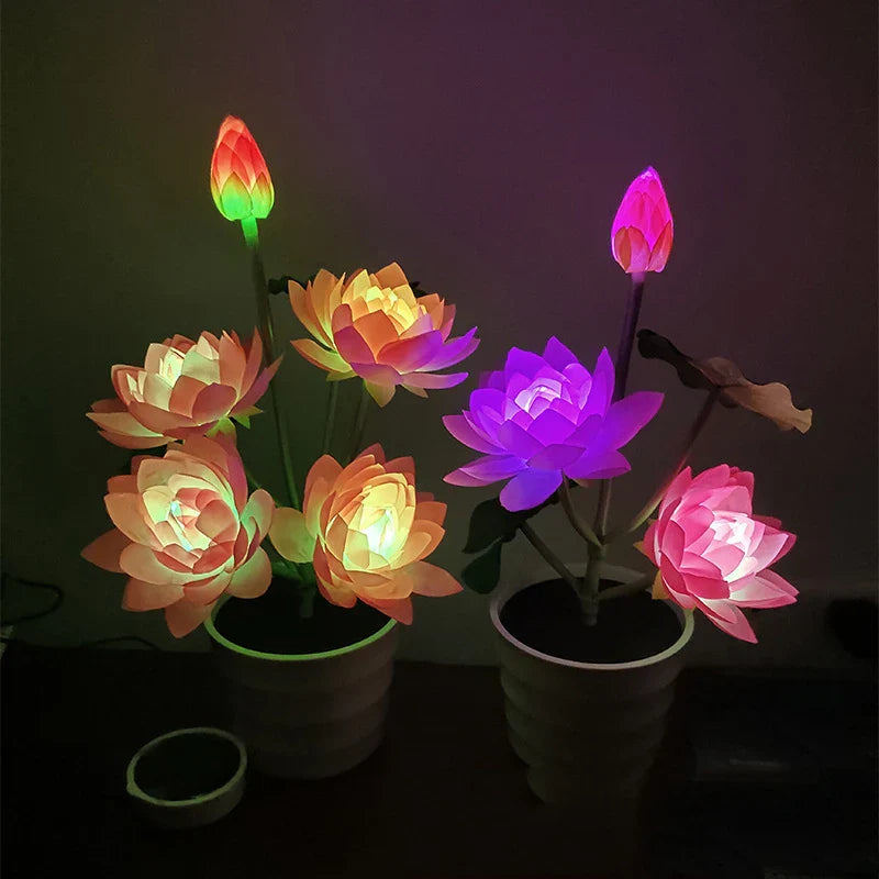 SolarGarden - Lotus Flower Lamp