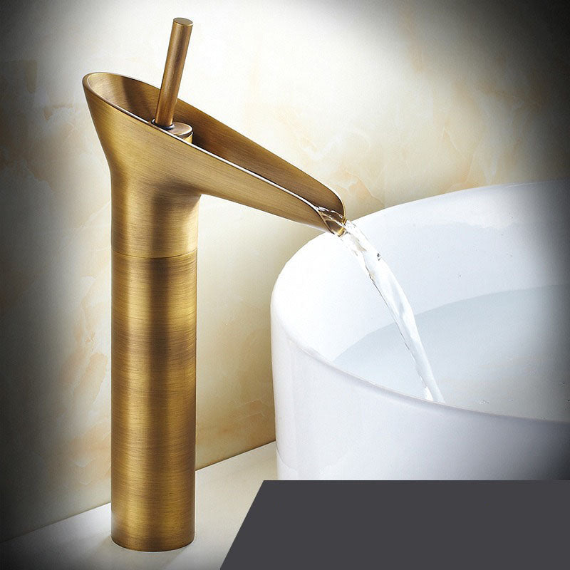 Antique Waterfall Bathroom Sink Faucet | Classic Elegance, Modern Comfort