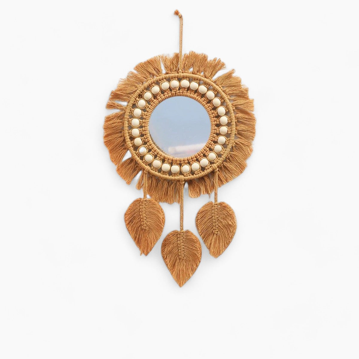 Macrame Mirrors with Beads | Boho Chic Home Decor