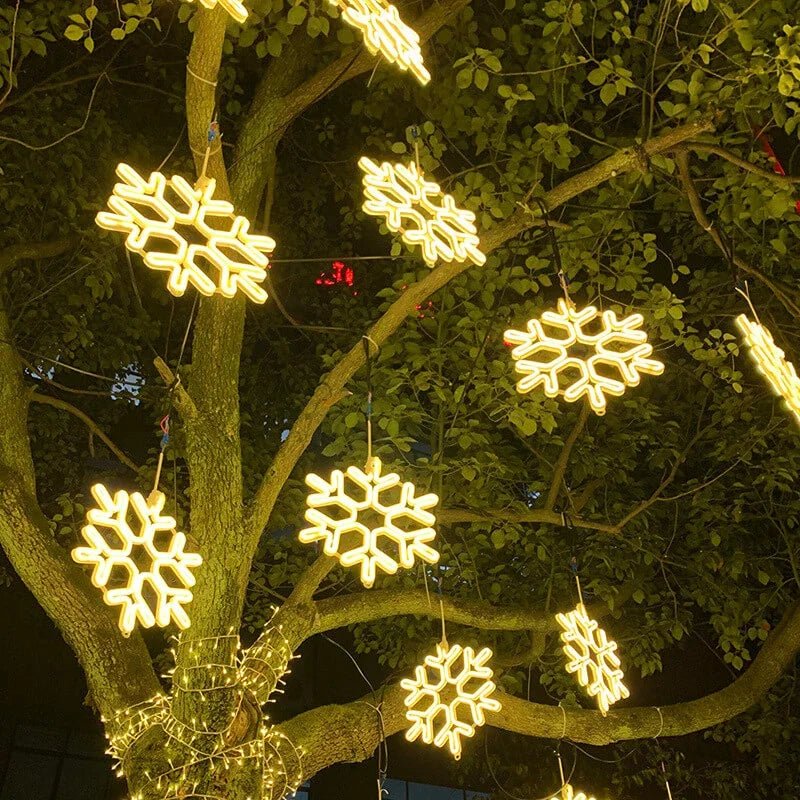 Winter Star - Sparkling Snowflake LED Lights