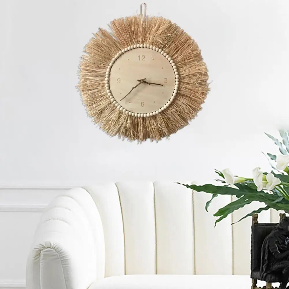 WheatWhirl - Straw Time Wall Clock