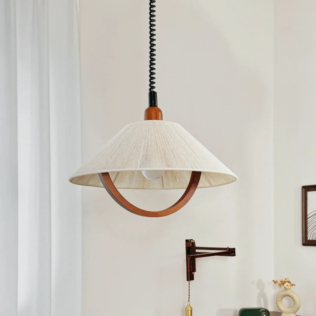 FloralFlourish - Retractable Pendant Light