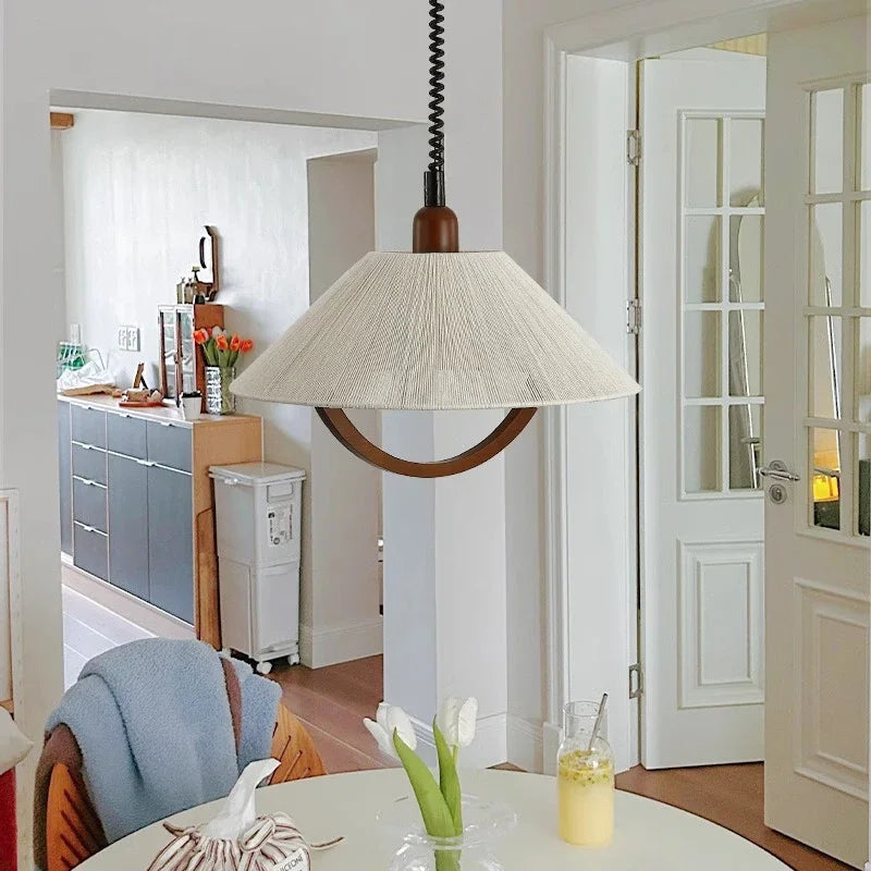 FloralFlourish - Retractable Pendant Light