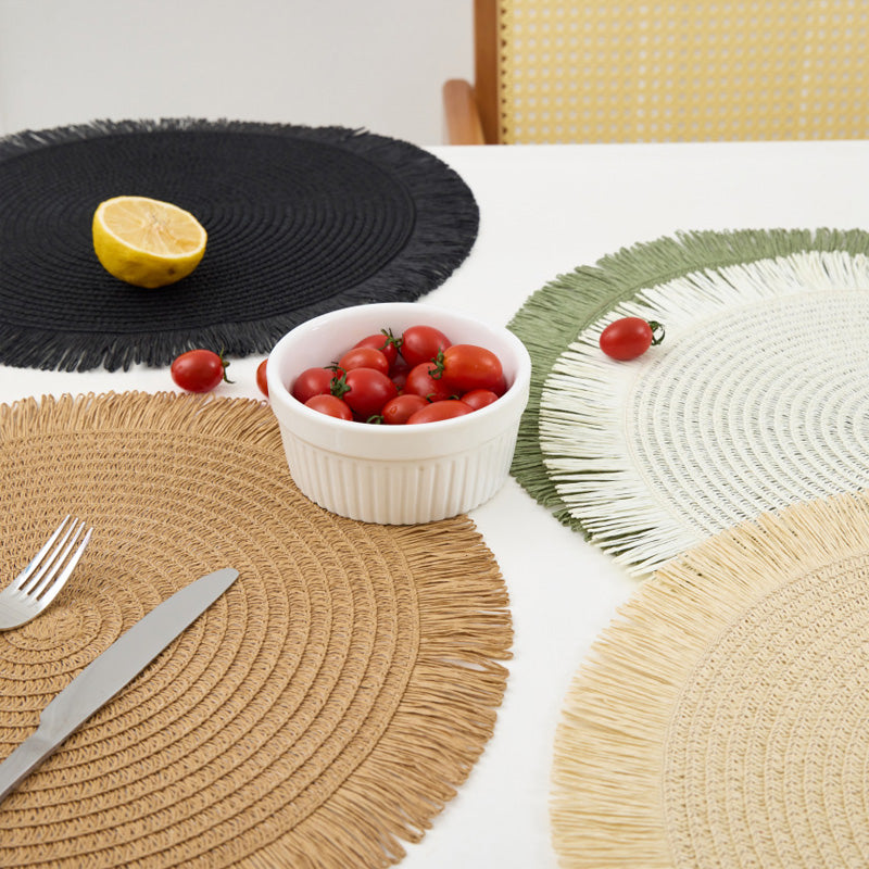 ThermoLuxe | Round Braided Placemats