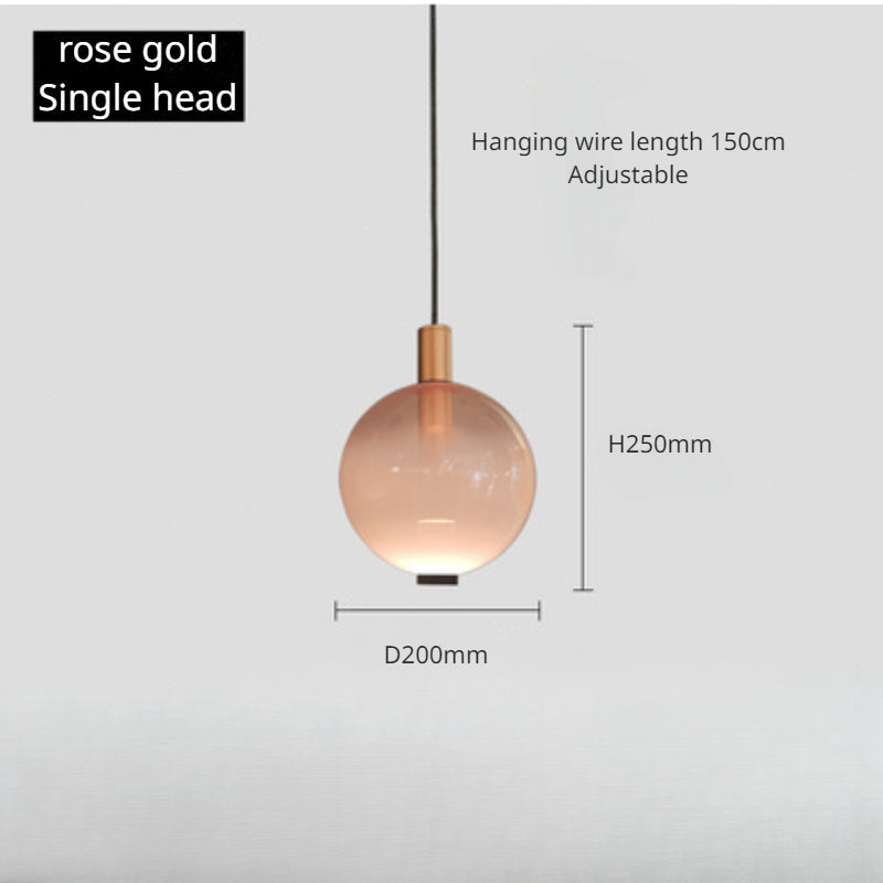 Minimalist Colored LED Glass Lamp