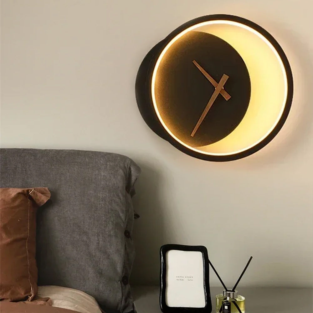 Modern LED Wall Clock Light