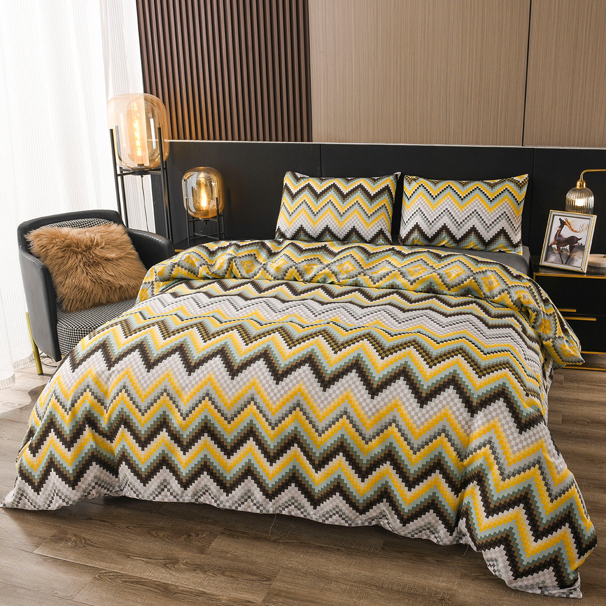 GeoDream | Modern Print Bed Linen Set