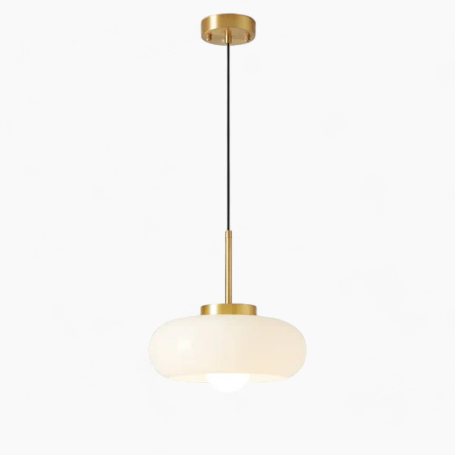 Elegant Glass Copper Pendant Light | E27 bulb | Nordic Modern