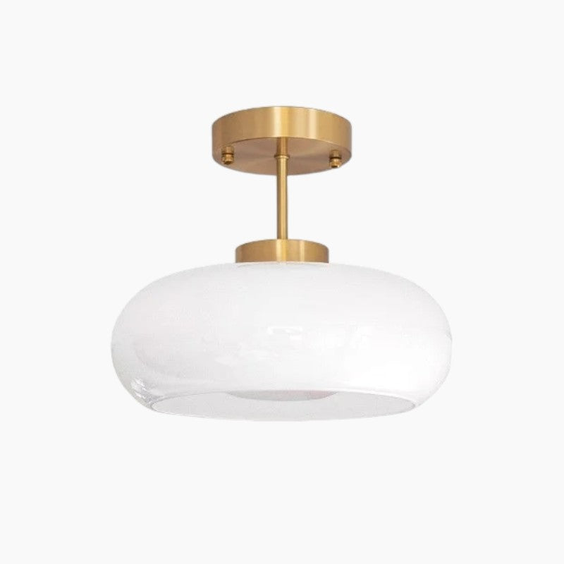 Elegant Glass Copper Pendant Light | E27 bulb | Nordic Modern