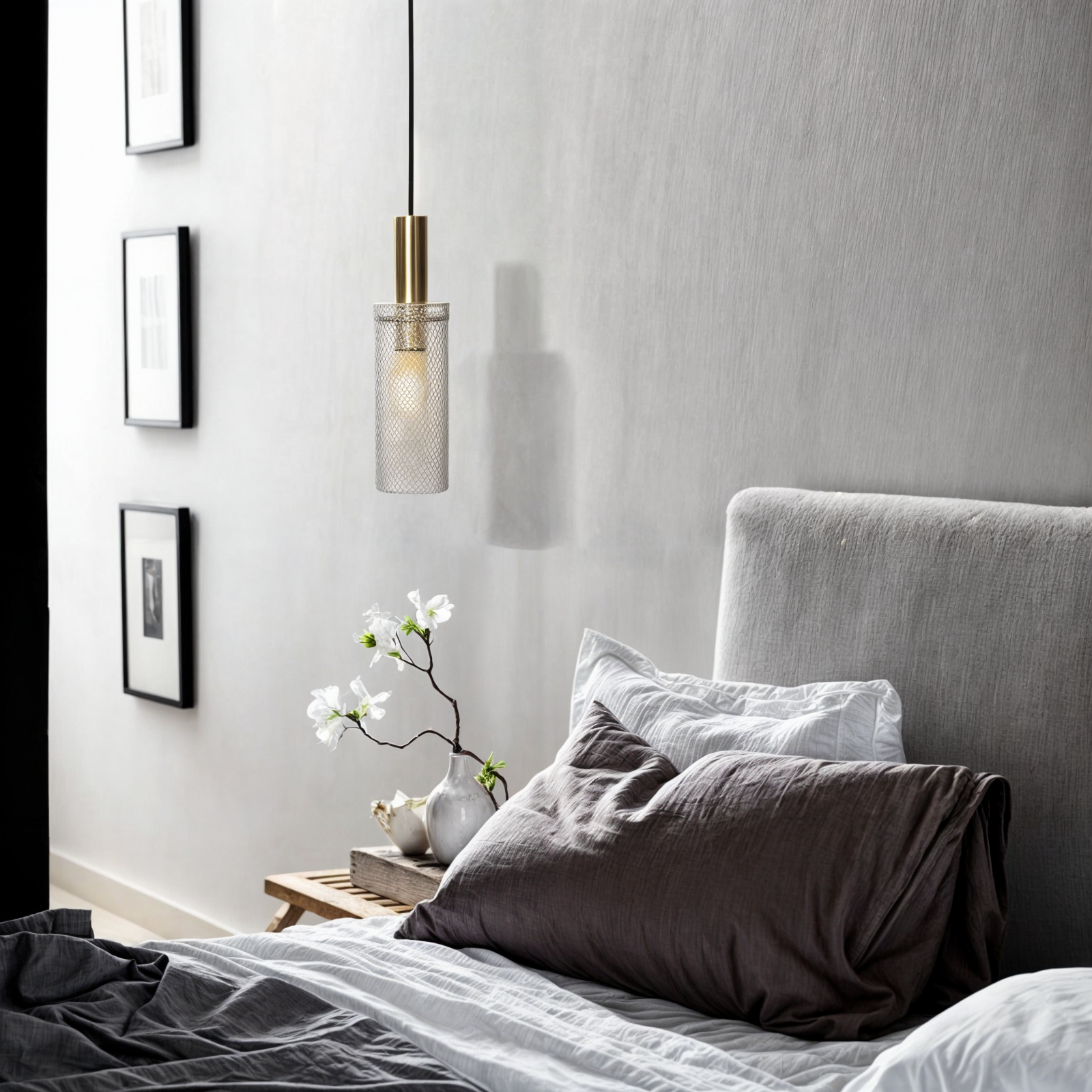 Elegant Metal Pendant Light | Modern Design & Adjustable Cable