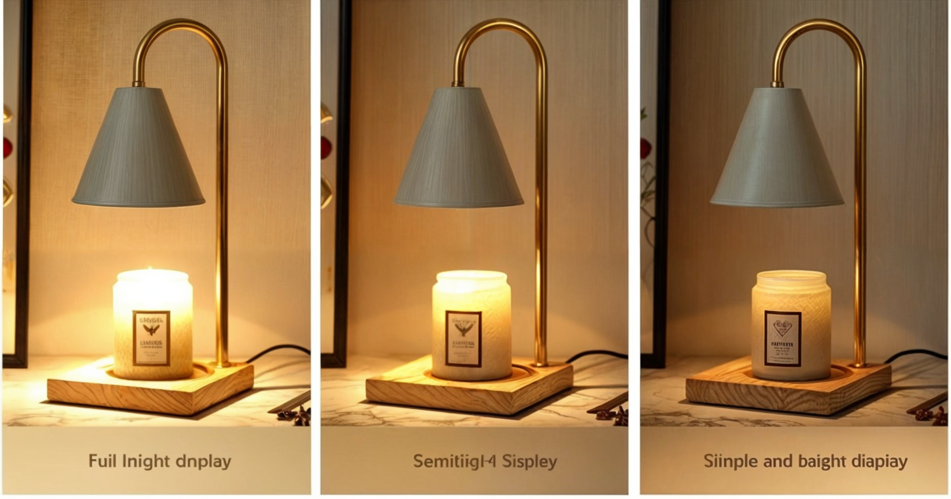 Dimmable Candle Warmer Lamp | Adjustable Brightness, Scented Candle Heater