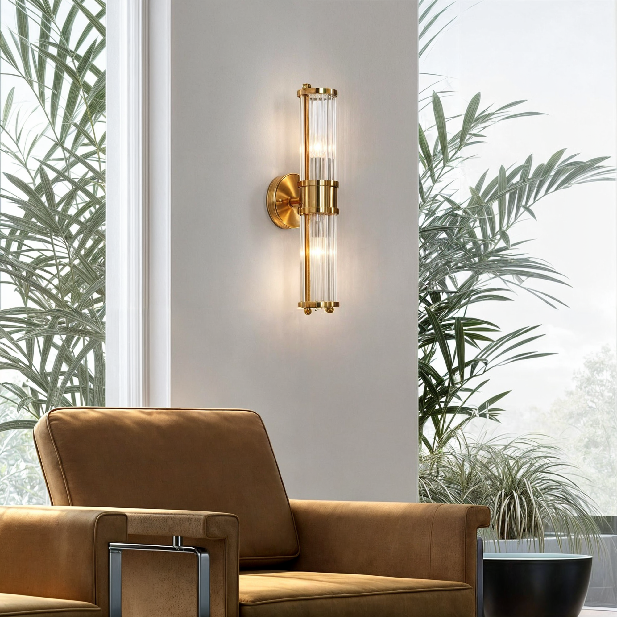 Luxury Gold Bathroom Vanity Lights | Crystal Copper Wall Lamps