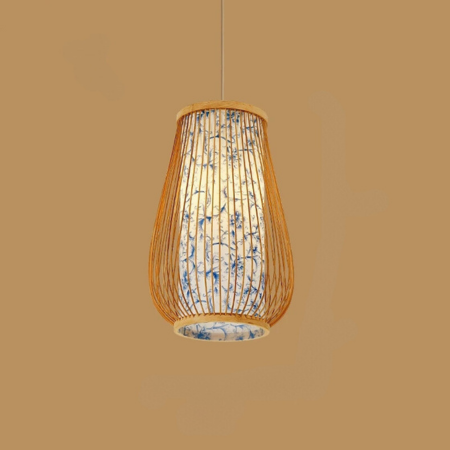 BambooHarmony | Serene Pendant Lamp for Tea Rooms