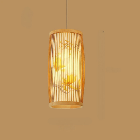 BambooHarmony | Serene Pendant Lamp for Tea Rooms