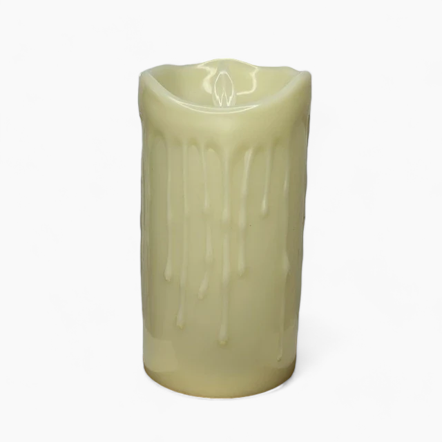 Flameless LED Block Candles | Safe Decorative Battery-Operated Flickering Candles