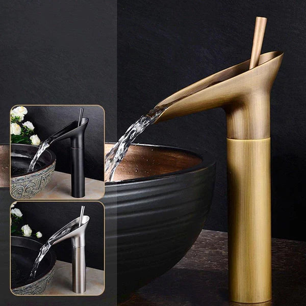 Antique Waterfall Bathroom Sink Faucet | Classic Elegance, Modern Comfort