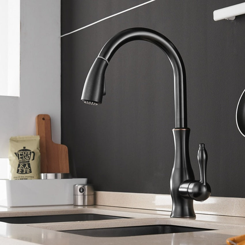 Anton Pull-Out Kitchen Faucet | Stylish Functionality and Modern Design