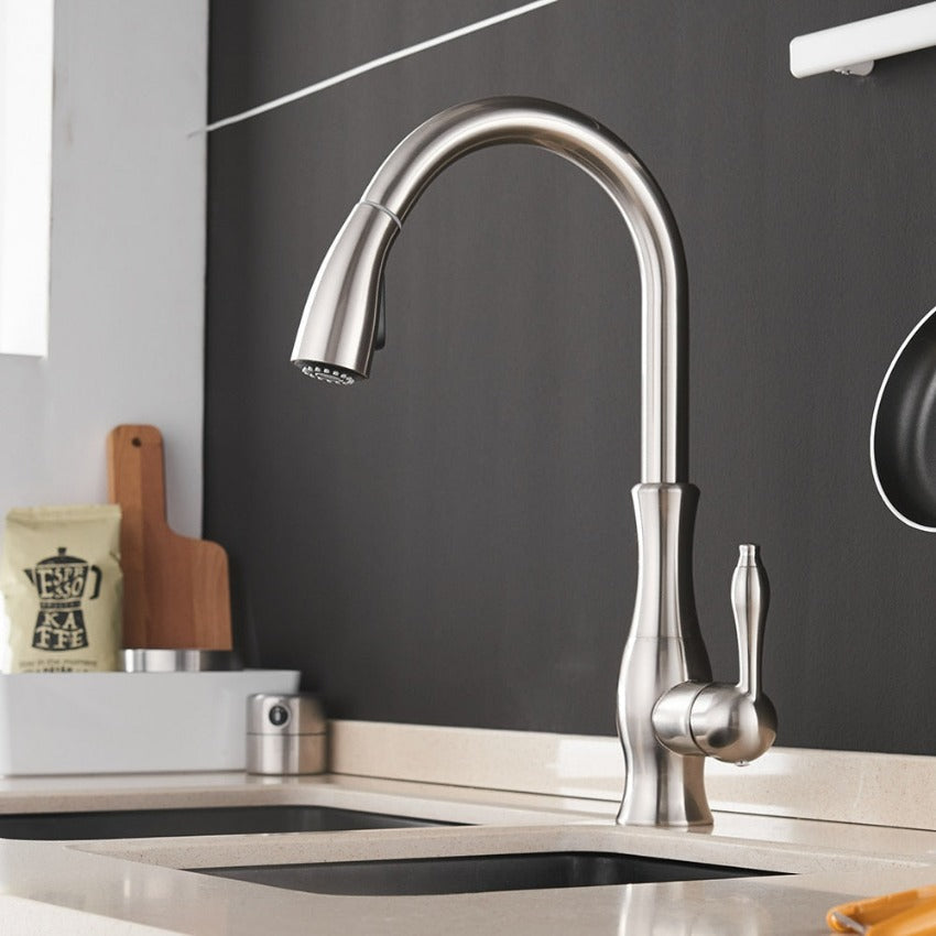 Anton Pull-Out Kitchen Faucet | Stylish Functionality and Modern Design