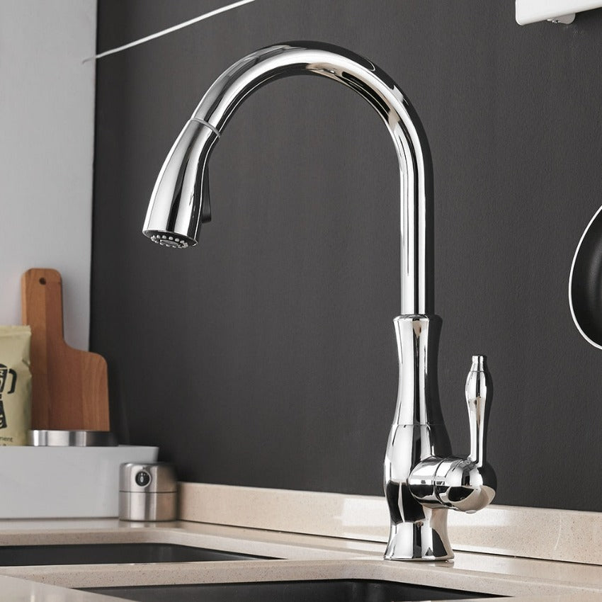 Anton Pull-Out Kitchen Faucet | Stylish Functionality and Modern Design