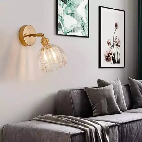 Retro – Tulip Flower Glass Wall Lamp