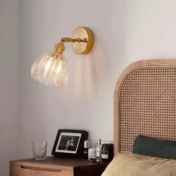 Retro – Tulip Flower Glass Wall Lamp