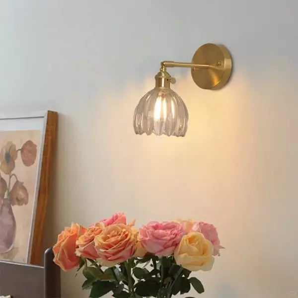 Retro – Tulip Flower Glass Wall Lamp