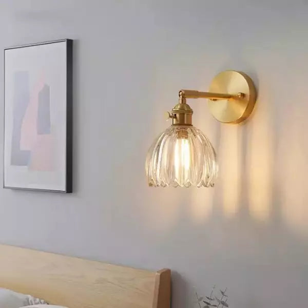 Retro – Tulip Flower Glass Wall Lamp