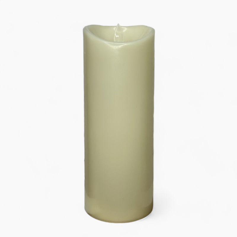 Flameless LED Block Candles | Safe Decorative Battery-Operated Flickering Candles